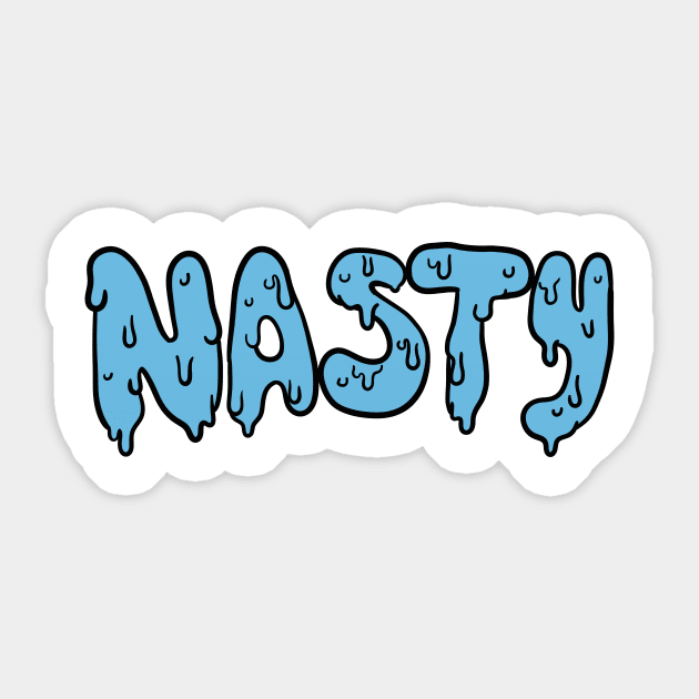 Nasty Blue Ooze Sticker by MistDecay